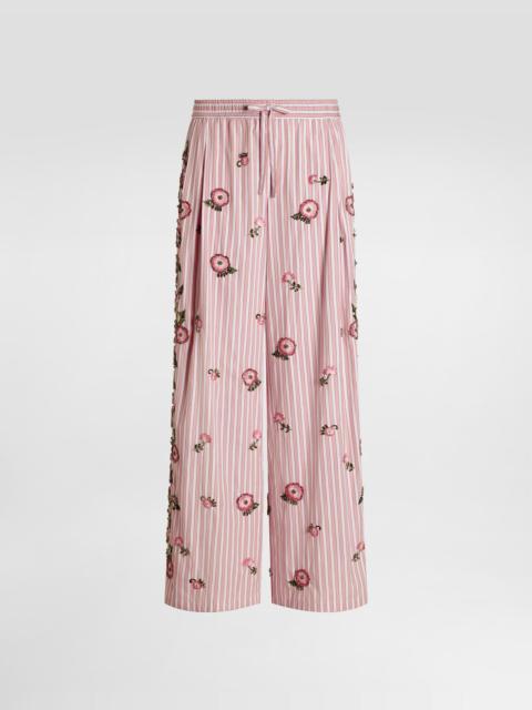 Dolce & Gabbana Vanity trousers with embroidery
