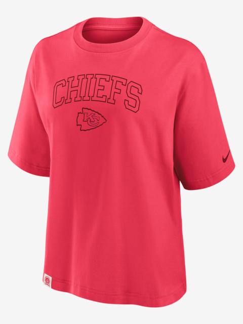Nike Kansas City Chiefs Arch Boxy Women's Nike NFL T-Shirt