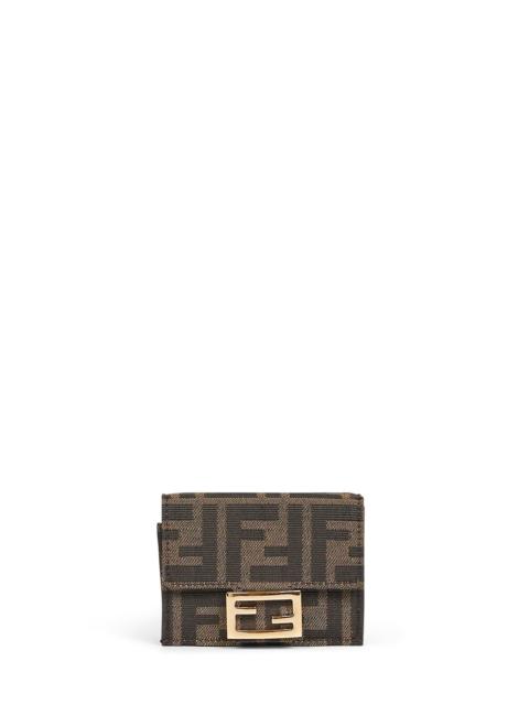 FENDI Fendi Women Brown Baguette Micro Trifold Wallet