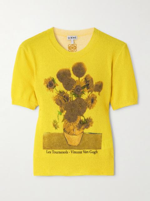 Loewe Printed Cotton-blend Terry T-shirt