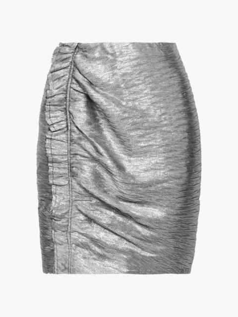Other Designers Frisus ruffled lamé mini skirt