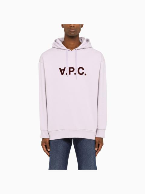 A.P.C. Milo Light Lilac Hoodie In Jersey