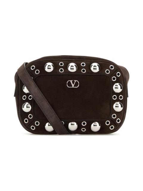 Valentino Brown Suede Nellcã´te Crossbody Bag