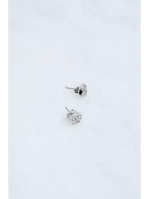 KAREN MILLEN Hand Set European Crystal Sprinkle Stud Earrings