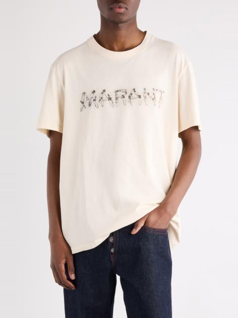 Isabel Marant Isabel Marant Honore Logo Graphic T-Shirt in Ecru at Nordstrom
