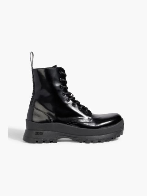 Stella McCartney Trace glossed combat boots