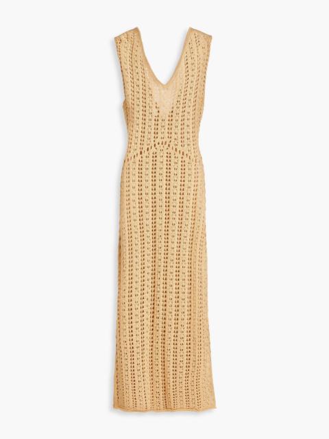 Other Designers Tallara pointelle-knit Pima cotton midi dress