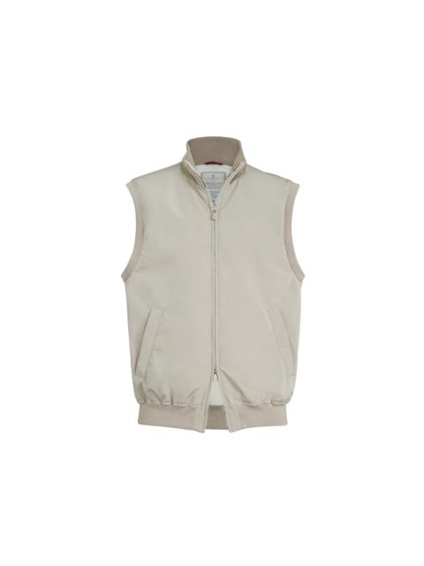 Brunello Cucinelli Brunello Cucinelli Vest with Thermore® padding in Dove Grey at Nordstrom