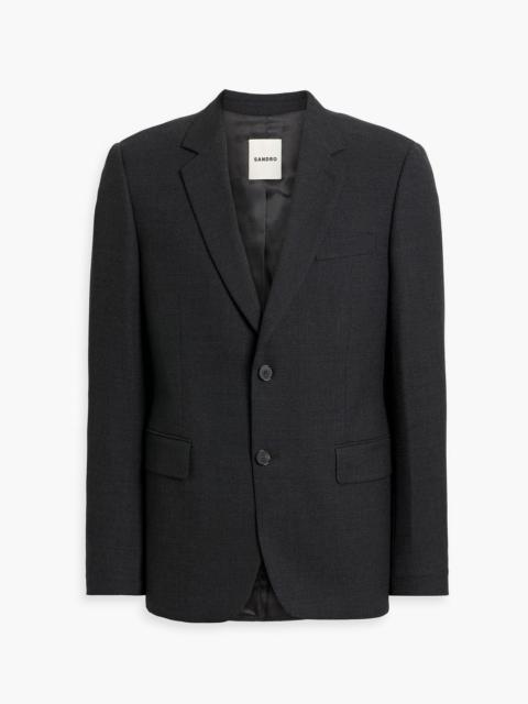 Sandro Grain de poudre wool-blend suit jacket