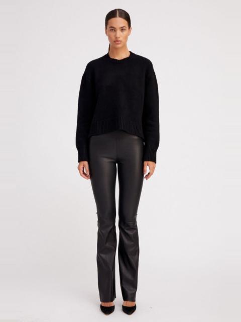 SPRWMN BLACK LEATHER SUPER FLARE