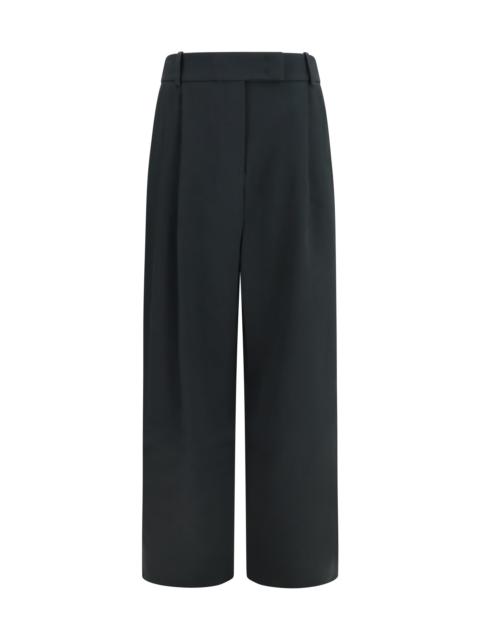 GIORGIO ARMANI Giorgio Armani High-waisted Wide-leg Pants Swamp