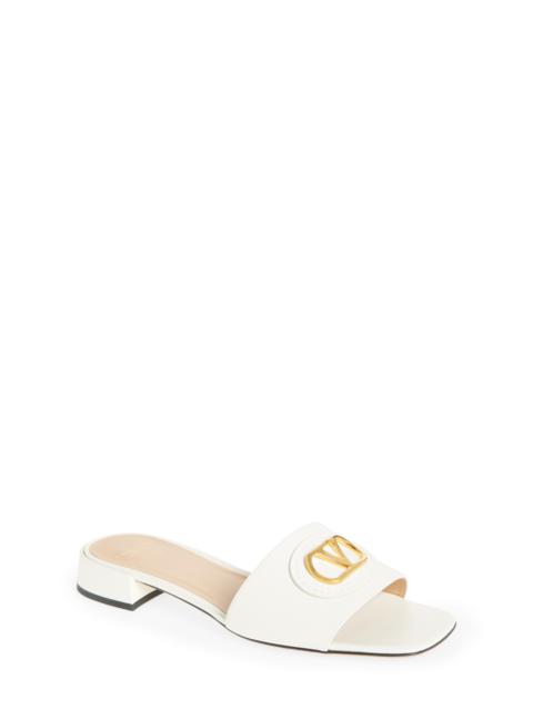 Valentino Valentino Garavani VLOGO Signature Slide Sandal in Ivory at Nordstrom