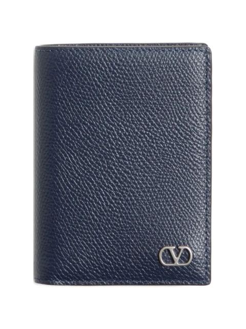 Valentino Valentino Garavani Men Valentino Garavani Vlogo Signature Cardholder In Grainy Calfskin