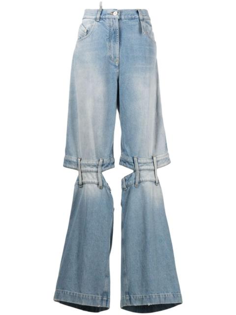 THE ATTICO Ashton mid-rise wide-leg jeans