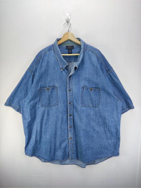 Other Designers Vintage Great Northwest Denim Short Shirt Button Up