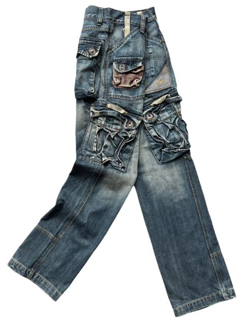 Other Designers Japanese Brand - Rare💥Bondage Tactical Multipocket Baggy Cargo Jeans 31x34.5