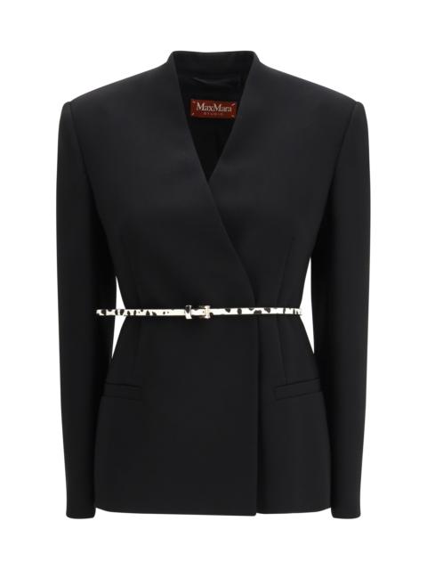 Max Mara Studio Max Mara Studio Double-breasted Cady Jacket