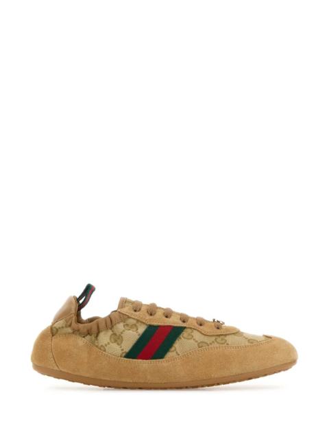 GUCCI Gucci Women Gg Fabric And Suede Gucci Shift Sneakers