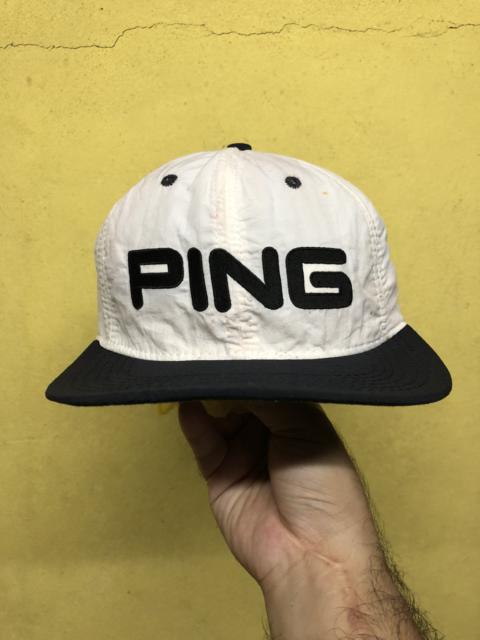Other Designers VINTAGE PING LEATHER STRAP NYLON CAP