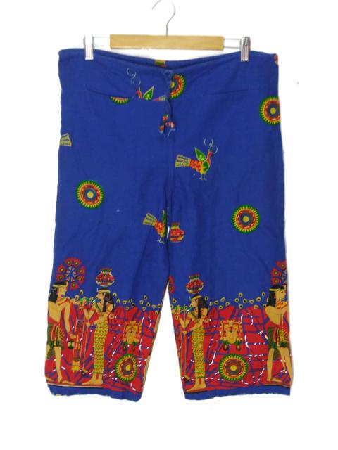 Other Designers Hawaii Blues - Pharaoh big logo crop pant hawaii abstract 3 quater pant