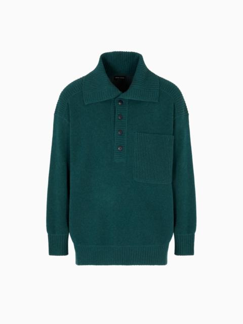GIORGIO ARMANI KNITTED POLO SHIRTS