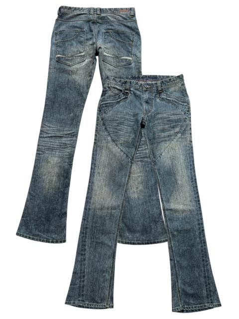Nicole Club Gothic Lowrise Flare Denim Jeans 31x33