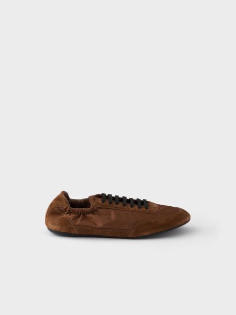 Prada Prada Collapse Re-nylon Sneakers Brown Men