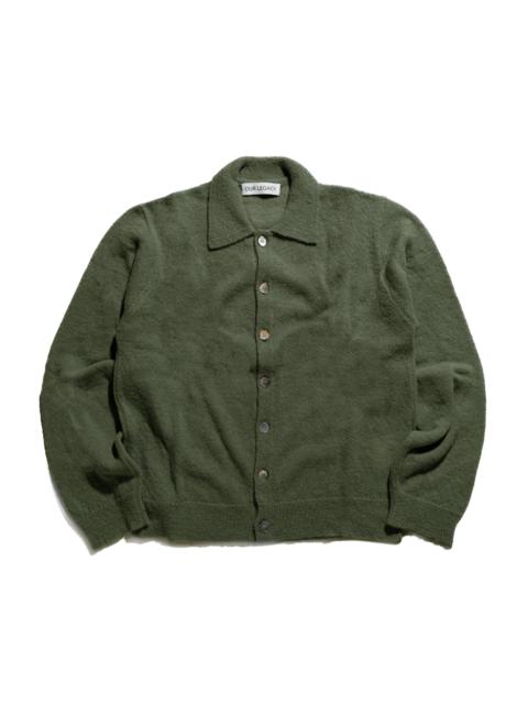 Evening Polo Moss Green Fuzzy Alpaca