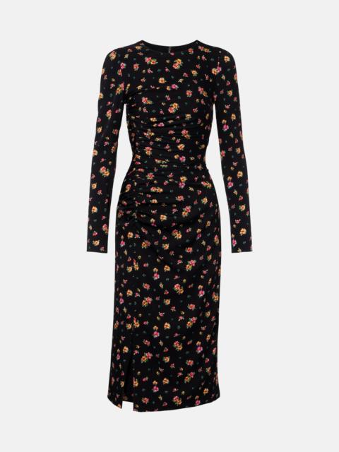 Dolce & Gabbana Floral silk-blend midi dress