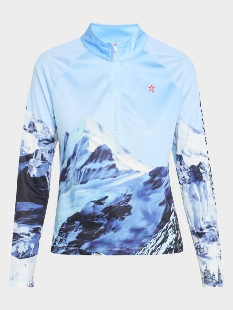 PERFECT MOMENT Quarter-Zip Ski Base Layer