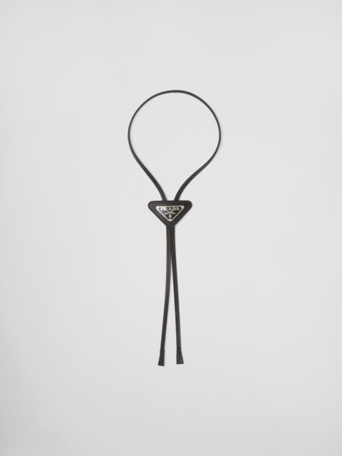 Prada Saffiano leather bolo tie