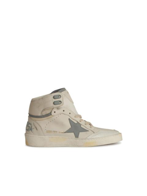 Golden Goose Golden Goose 'Sky Star' White Leather Sneakers Women
