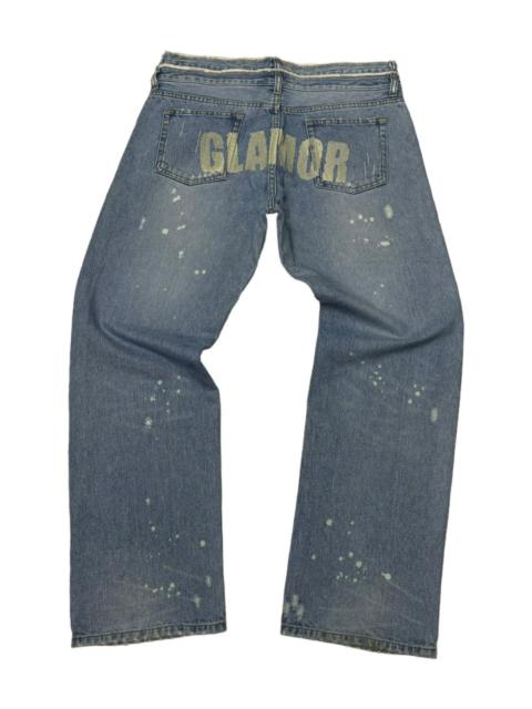 Other Designers Archival Clothing - 🔥DOUBLE WAIST JAPANESE BRAND GLAMOR BAGGY DENIM JEANS