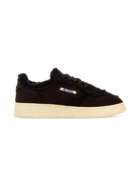 AUTRY Chocolate Suede Medalist Sneakers