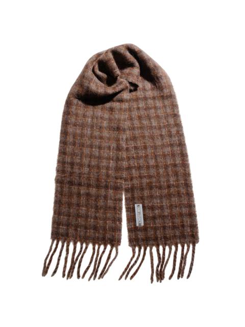 Estate Scarf Dorf Check Fuzzy Alpaca