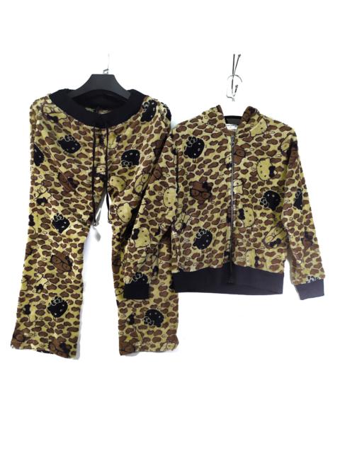 Japanese Brand - HELLO KITTY Fullprint Hooded Fleece Sets #68-004