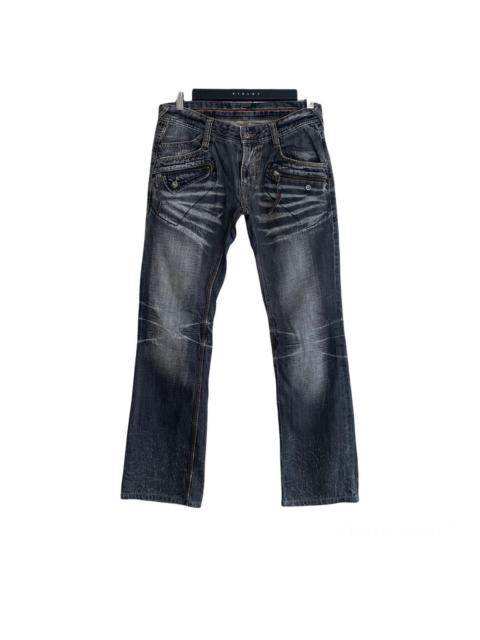 Other Designers Nicole Club For Men Distressed Jeans Flares Acid Wash