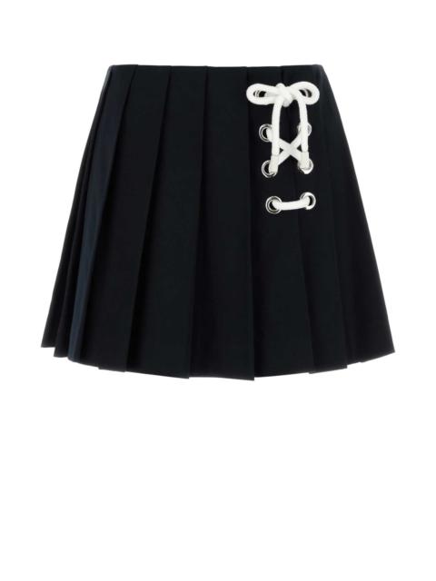 Prada Prada Women Midnight Blue Drill Mini Skirt