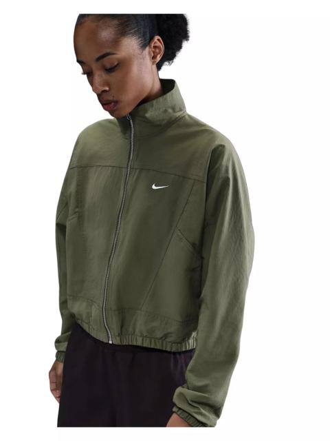 Nike Women's Sportswear Everything Woven Oversized Repel UV Protection Jacket -Olive