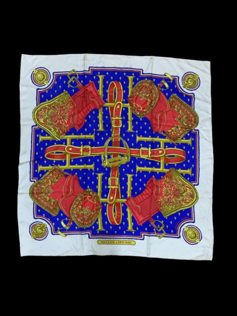 Hermès HERMES PARIS SELLES A HOUSSE VINTAGE SILK SCARF