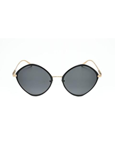 BVLGARI Bvlgari Ladies Black Irregular Sunglasses 0BV6186K-20148G-2