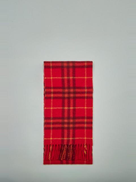 Burberry Narrow Check Cashmere Scarf