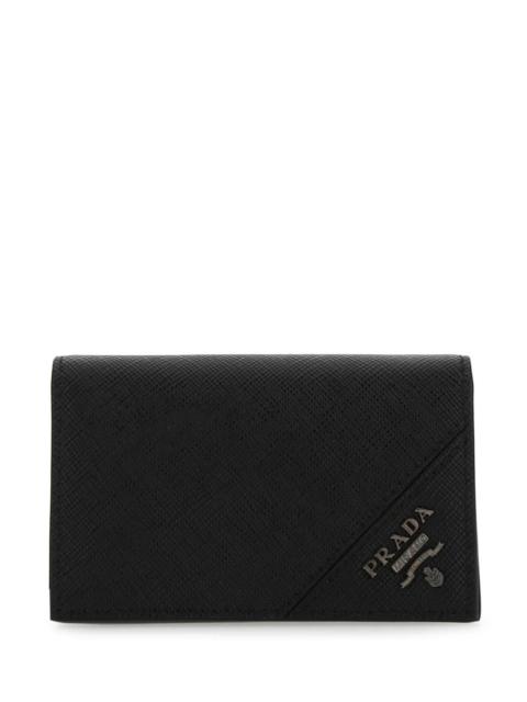 Prada Prada Men Black Leather Card Holder
