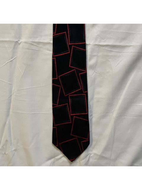 Lanvin Vintage 90s Luxury Lanvin Paris Abstract Cube Silk Tie