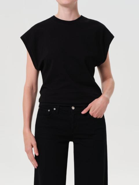 AGOLDE MEG TEE IN BLACK