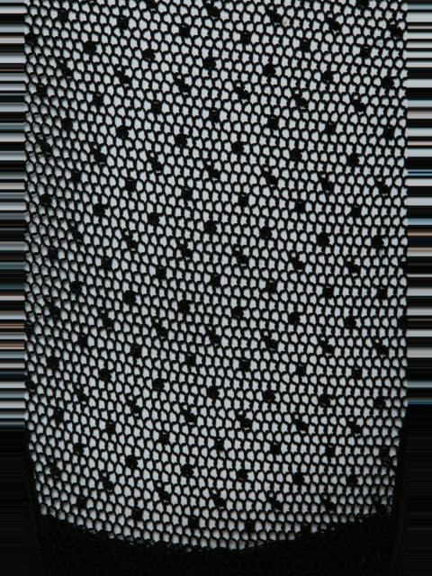 Victoria Beckham Sequin Mesh Thong In Black