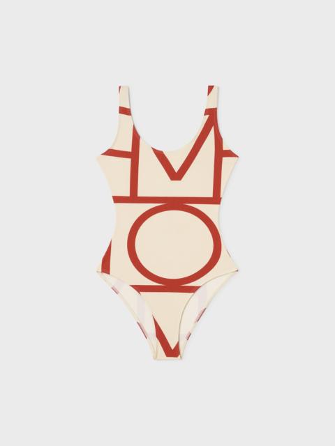 TOTEME Monogram swimsuit cava