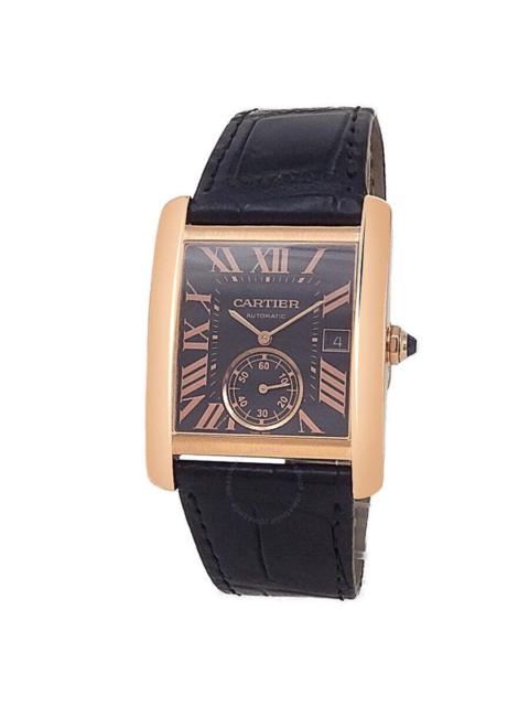 Pre-owned Cartier Tank Mc Brown Dial Men's Watch W5330002