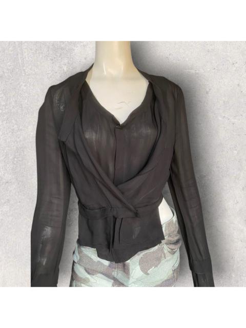 Yohji Yamamoto Vintage SS96 Sheer Mesh Top