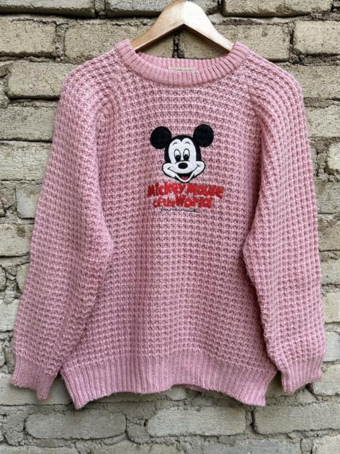 Other Designers Vintage Mickey Mouse Of The World Crochet Knitwear Pink
